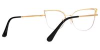 Guerrero - Browline Black Eyeglasses | Vooglam Side View