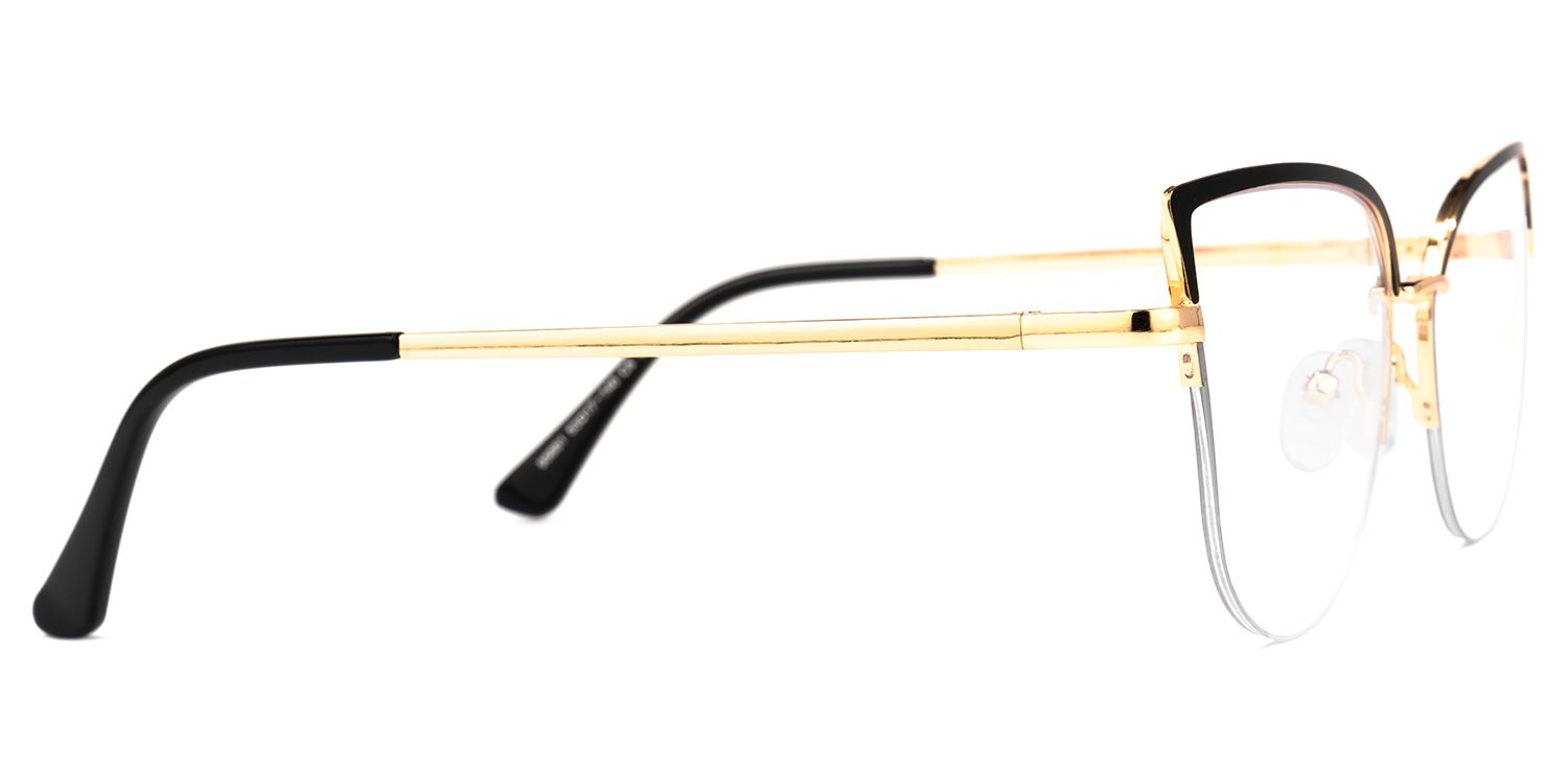 Guerrero - Browline Black Eyeglasses product detail 4