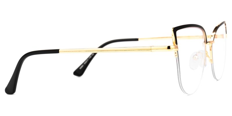 Guerrero - Browline Black Eyeglasses - 4
