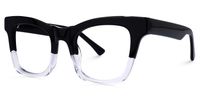Stevens - Rectangle Two-tone Eyeglasses | Vooglam Front View