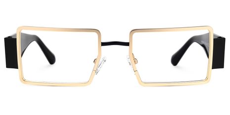 Anitta - Rectangle Gold Eyeglasses