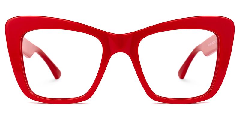Dewanna - Rectangle Red Eyeglasses