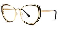 Golacka - Butterfly Black Eyeglasses | Vooglam Front View