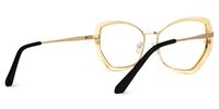 Golacka - Butterfly Black Eyeglasses | Vooglam Side View