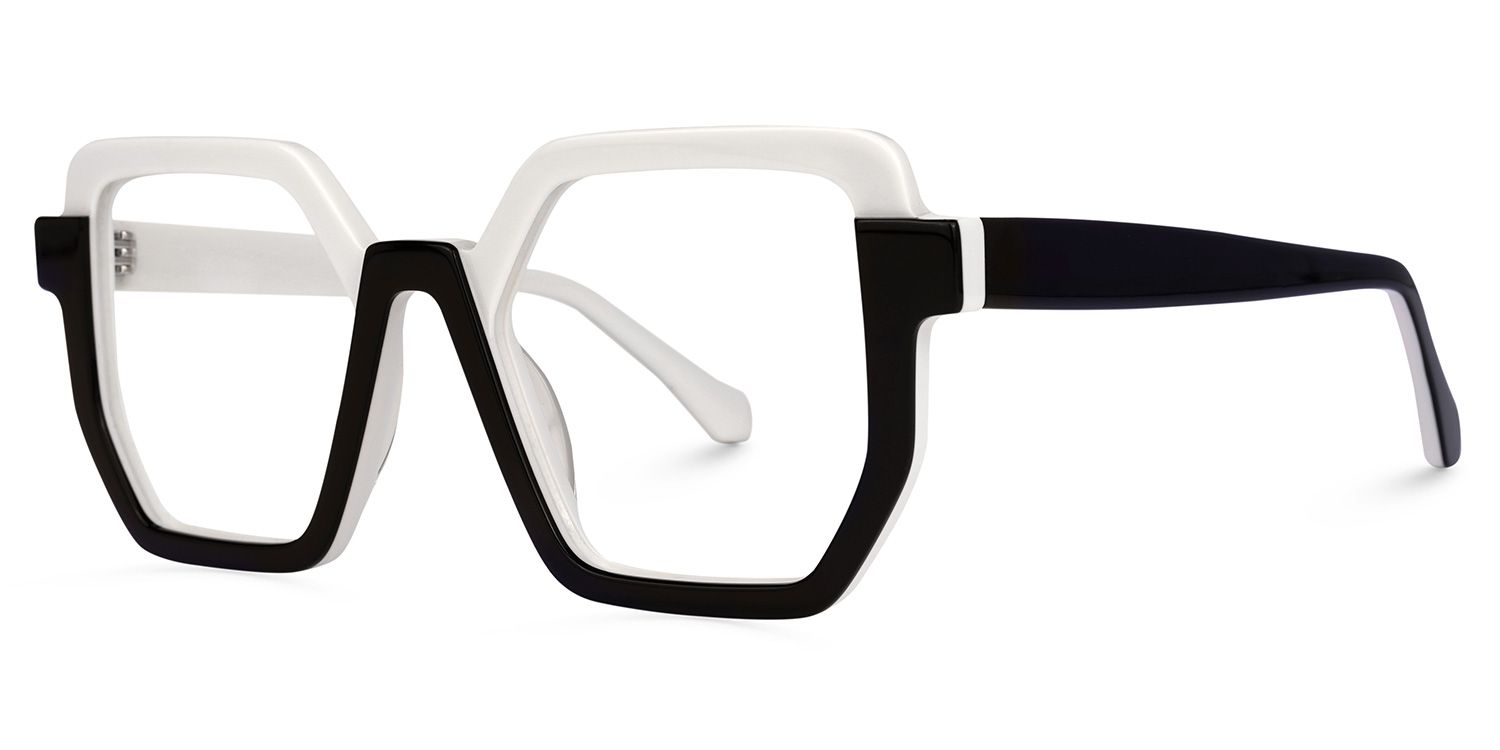 Mixon - Square Two-tone Eyeglasses | Vooglam Front View