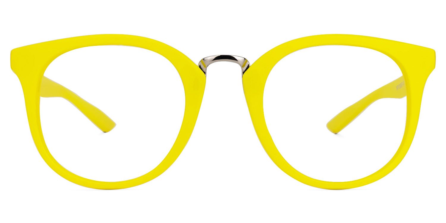 Mayela - Round Yellow Eyeglasses product detail 2