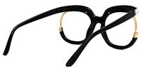 Mancha - Square White Eyeglasses | Vooglam Side View