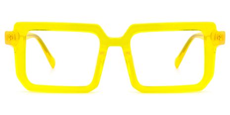 Cassiel - Rectangle Yellow Eyeglasses