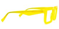 Cassiel - Rectangle Yellow Eyeglasses - 4