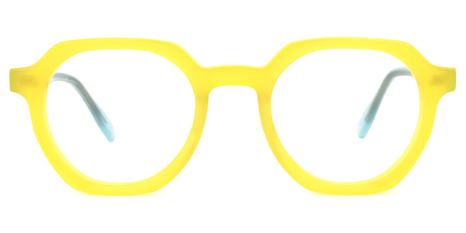 Morton - Geometric Yellow Eyeglasses product detail 2