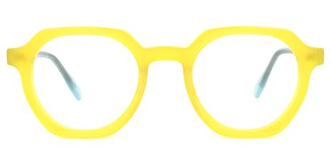 Morton - Geometric Yellow Eyeglasses