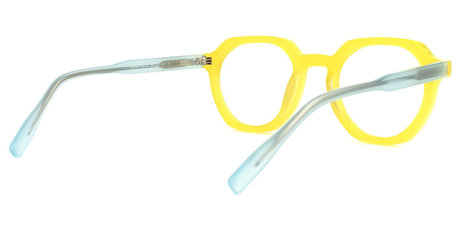 Morton - Geometric Yellow Eyeglasses product detail 3