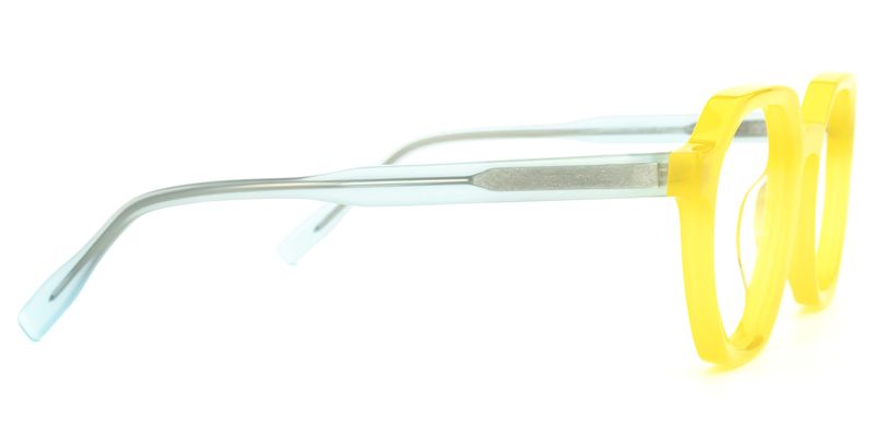 Morton - Geometric Yellow Eyeglasses - 4
