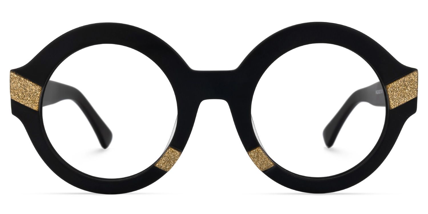Peth - Round Black Eyeglasses product detail 2