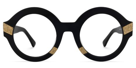 Peth - Round Black Eyeglasses