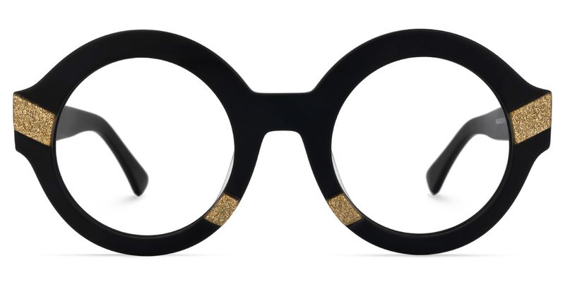 Peth - Round Black Eyeglasses