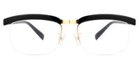 Browline Black Eyeglasses | Vooglam.com Angle View