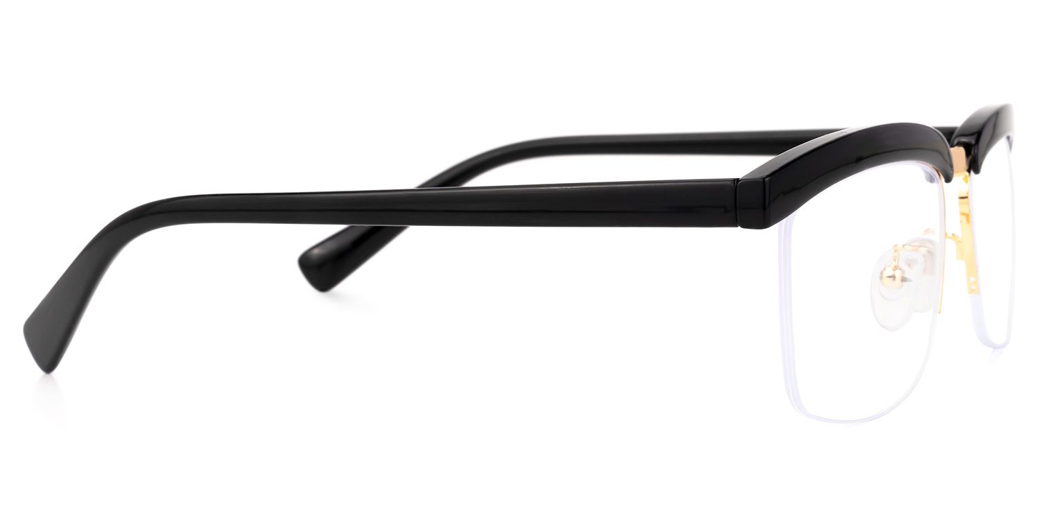 Browline Black Eyeglasses - 4