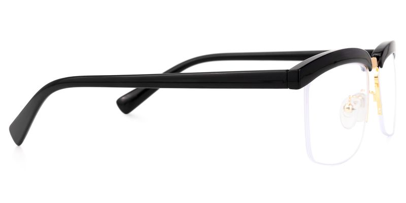 Carla - Browline Black Eyeglasses - 4