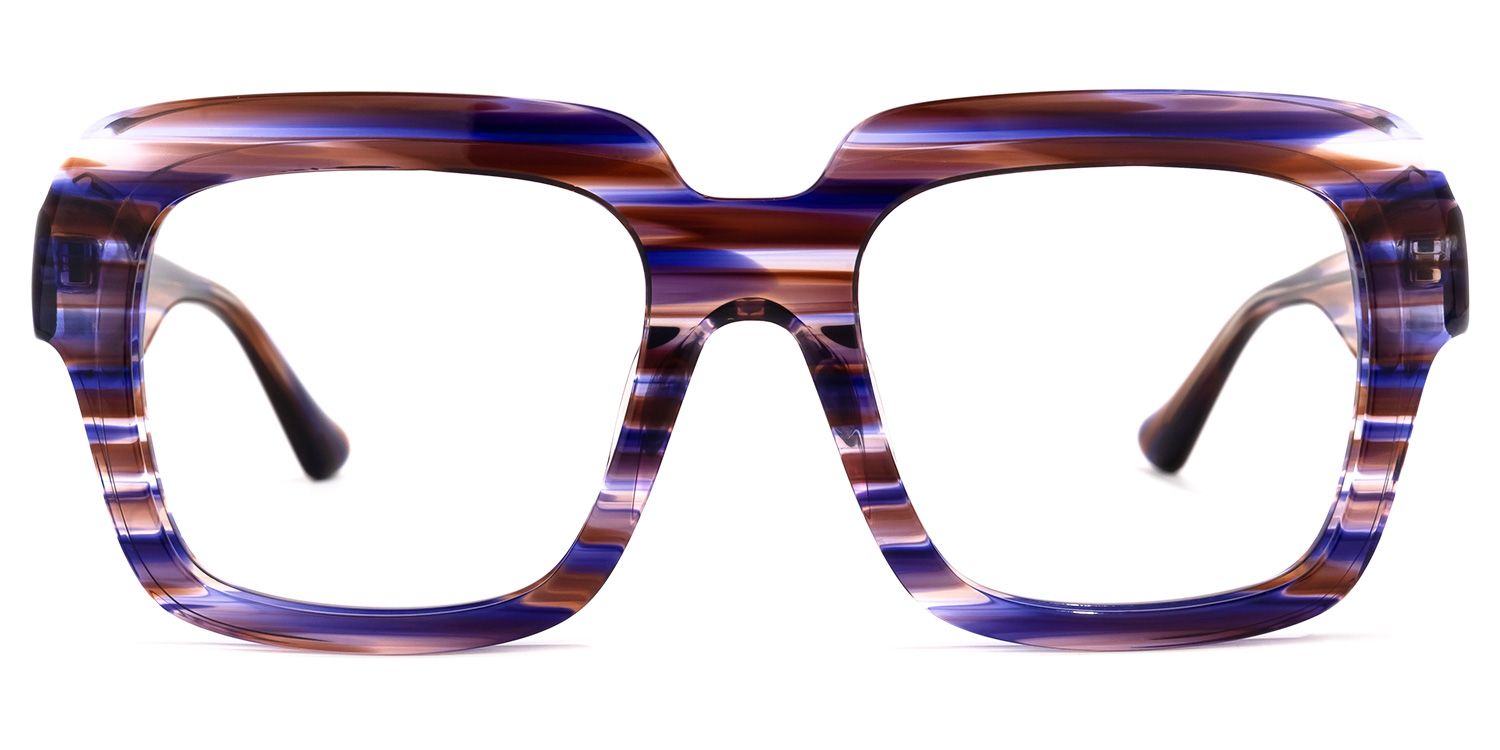 Winifred - Square Purple Eyeglasses product detail 2