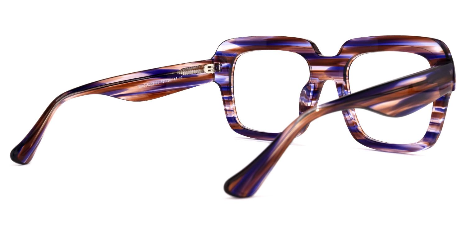 Winifred - Square Purple Eyeglasses product detail 3