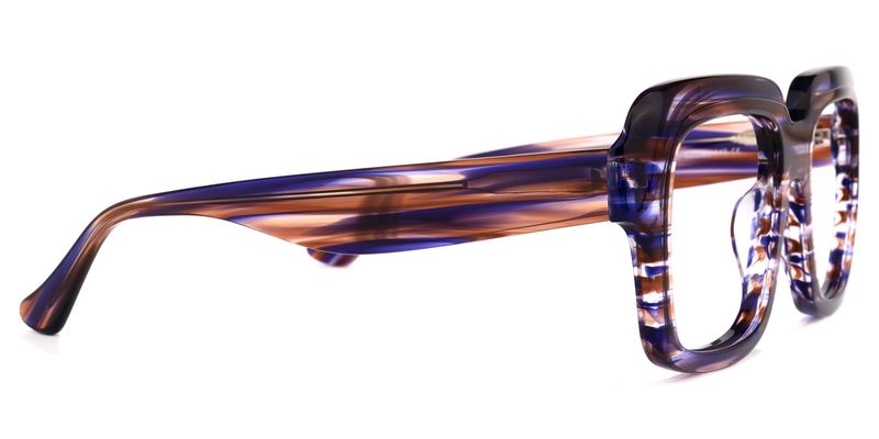 Winifred - Square Purple Eyeglasses - 4