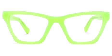 Velena - Rectangle Green Eyeglasses