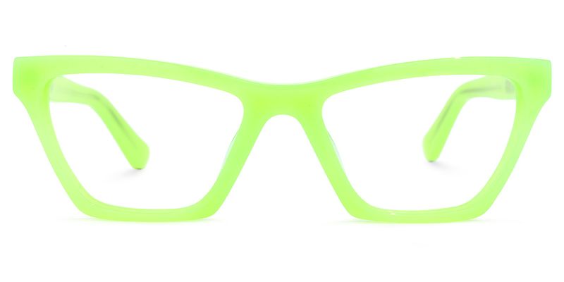 Velena - Rectangle Green Eyeglasses