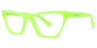 Rectangle Green Eyeglasses | Vooglam.com Front View
