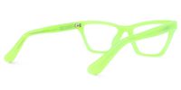 Velena - Rectangle Green Eyeglasses - 3