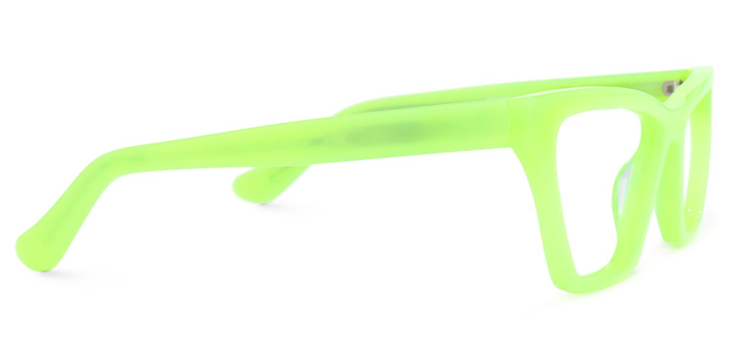 Rectangle Green Eyeglasses - 4