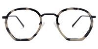 Geometric Tortoise Eyeglasses | Vooglam.com Angle View