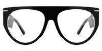 Beltran - Aviator Black Eyeglasses | Vooglam Angle View