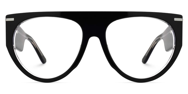 Beltran - Aviator Black Eyeglasses