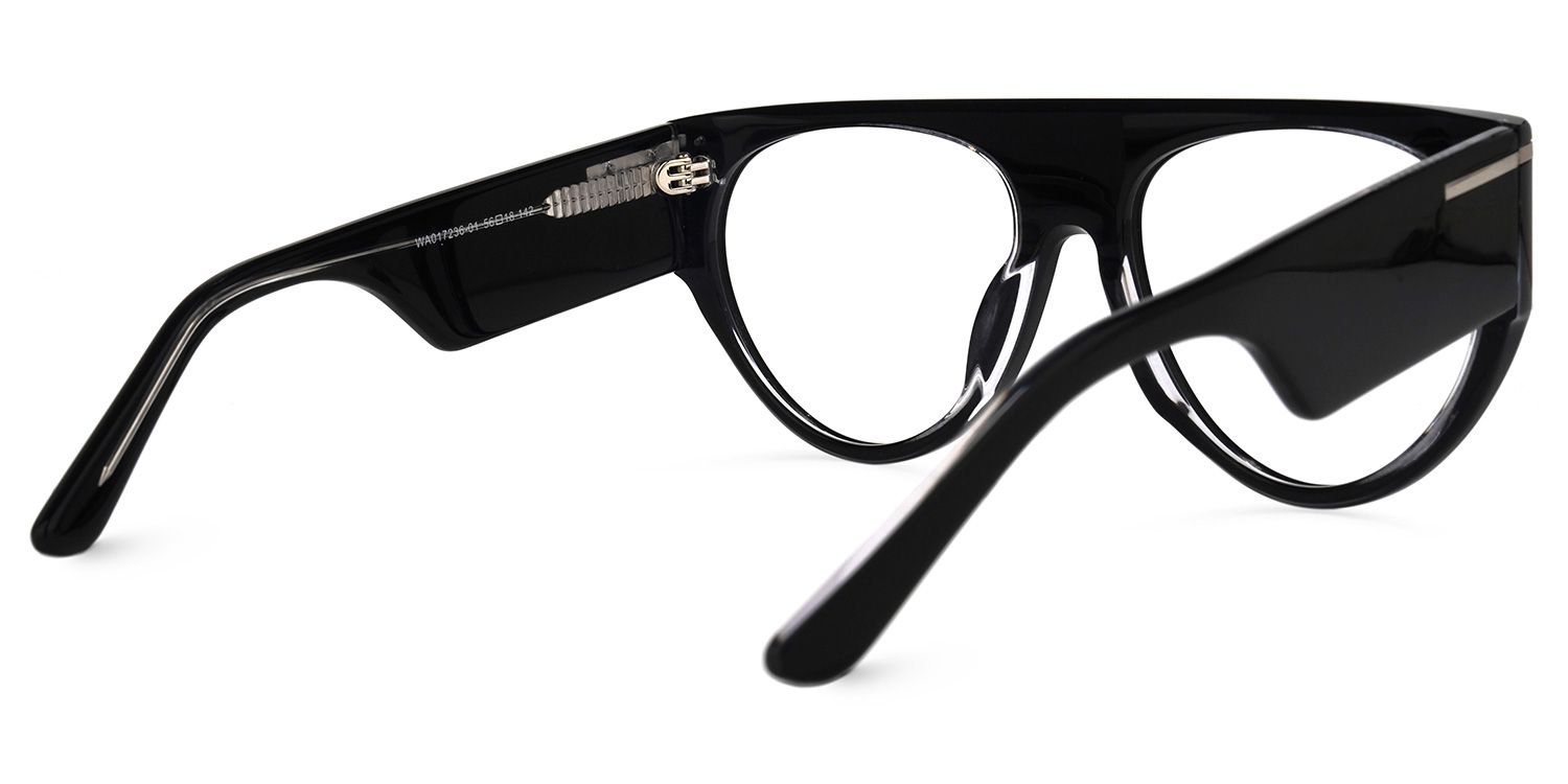 Beltran - Aviator Black Eyeglasses product detail 3