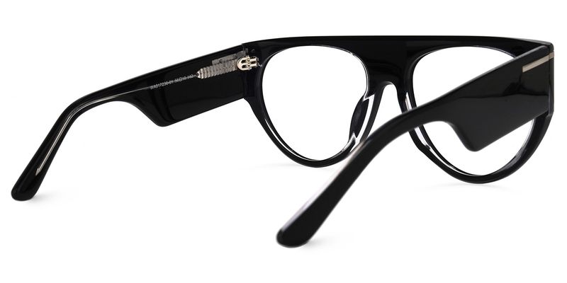 Beltran - Aviator Black Eyeglasses - 3