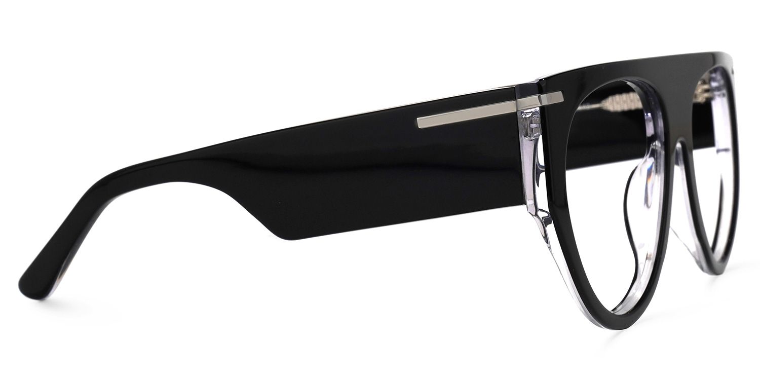 Beltran - Aviator Black Eyeglasses product detail 4
