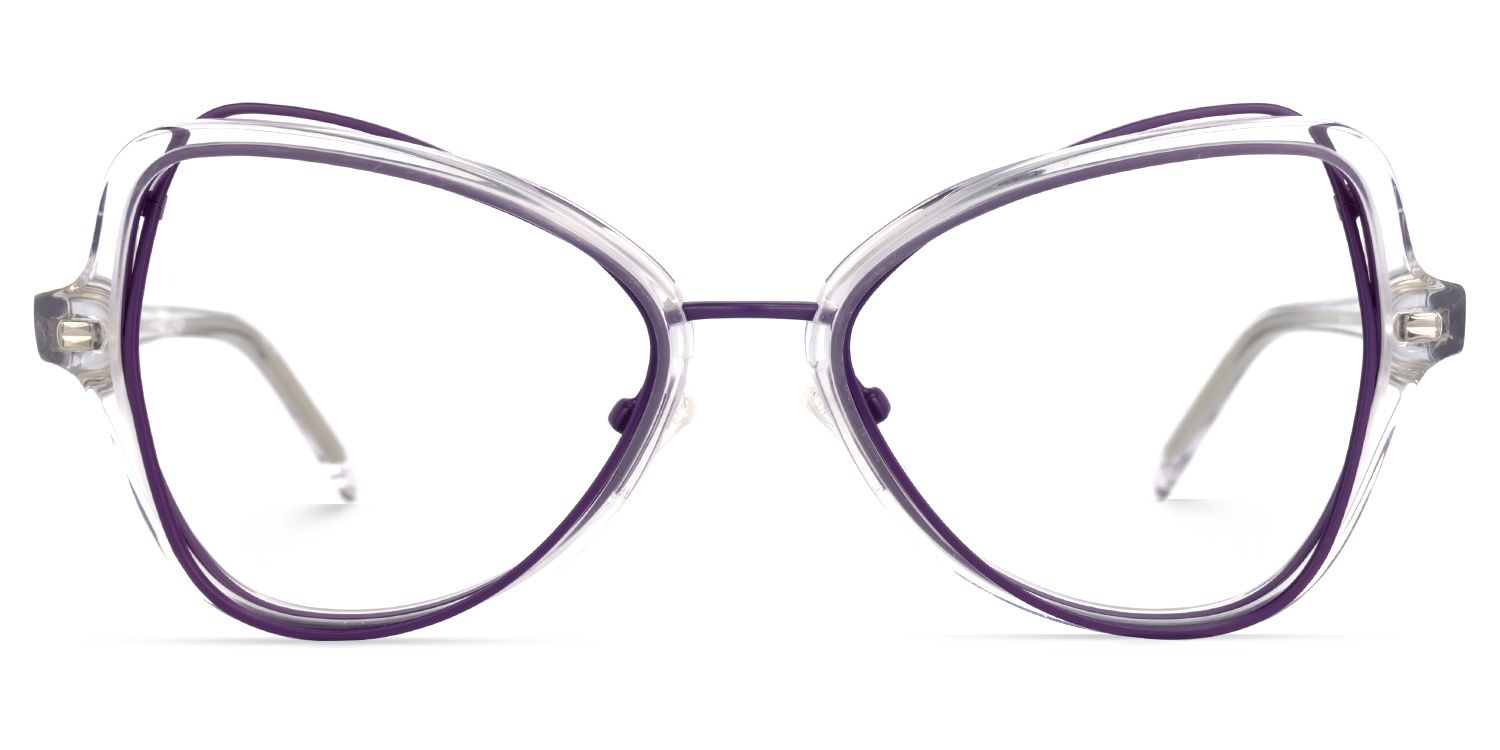 Souza - Geometric Purple Eyeglasses product detail 2