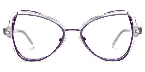 Souza - Geometric Purple Eyeglasses