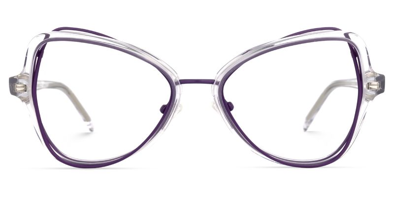 Souza - Geometric Purple Eyeglasses