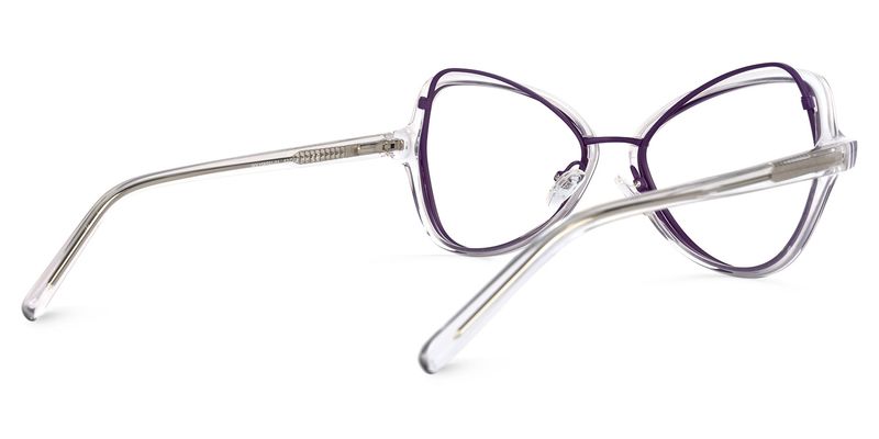 Souza - Geometric Purple Eyeglasses - 3