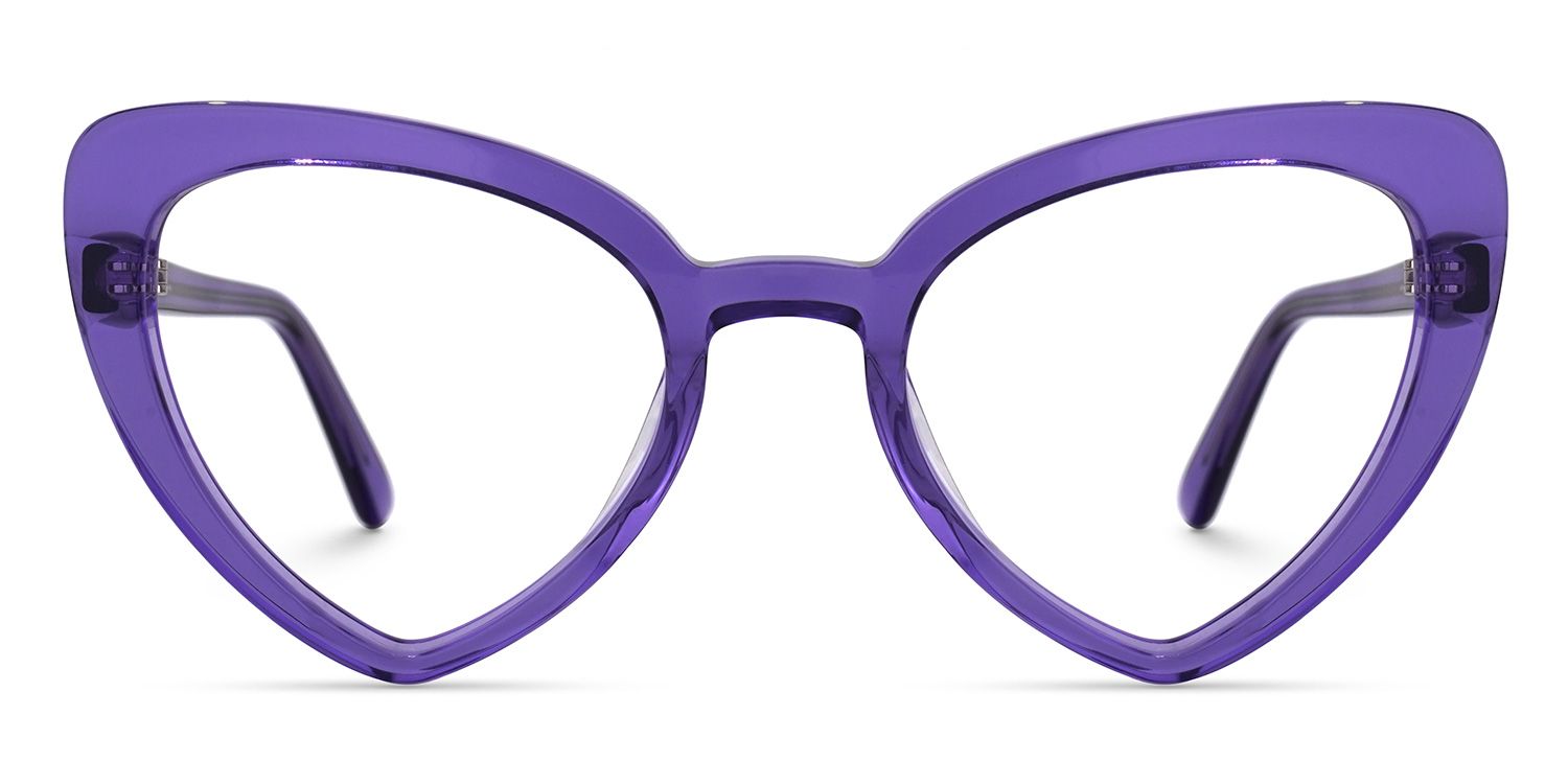 Morris - Geometric Purple Eyeglasses product detail 2