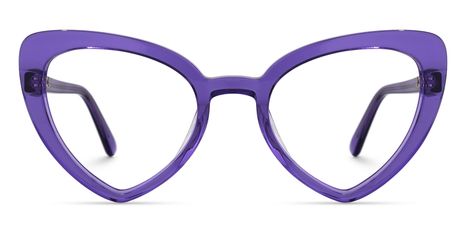 Morris - Geometric Purple Eyeglasses
