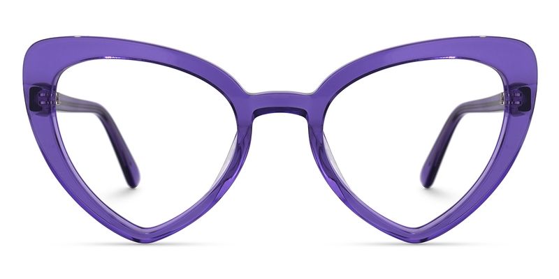 Morris - Geometric Purple Eyeglasses