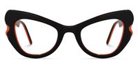 Cat Eye Black Eyeglasses | Vooglam.com Angle View