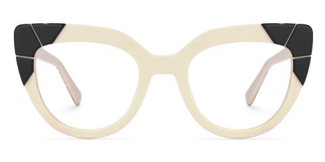 Cummings - Cat Eye White Eyeglasses