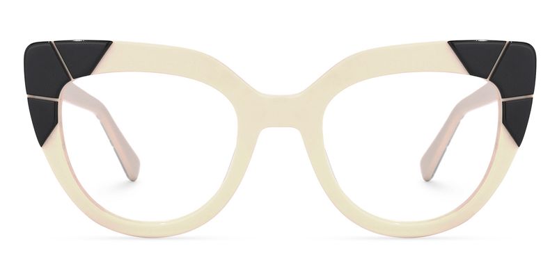 Cummings - Cat Eye White Eyeglasses