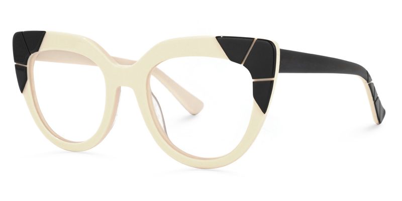 Cummings - Cat Eye White Eyeglasses