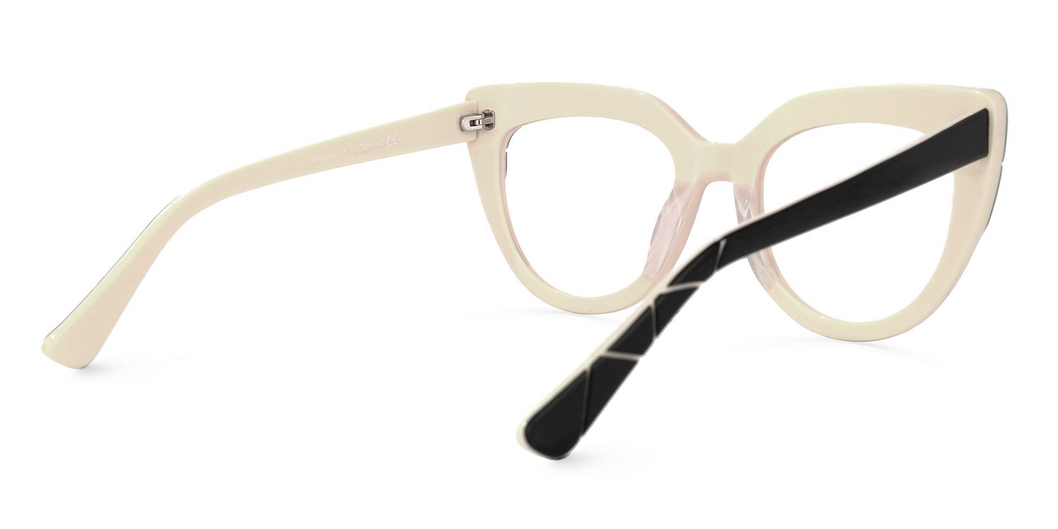 Cat Eye Yellow Eyeglasses - 3