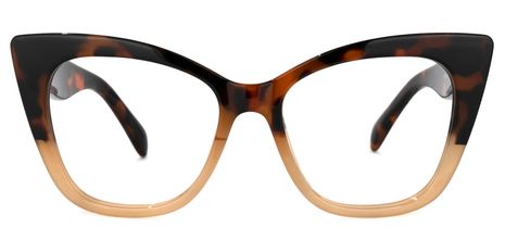Mathews - Cat Eye Brown Eyeglasses